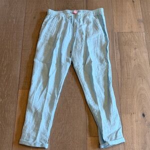 Lilly Pulitzer Light Gray Pants with Pink Accents